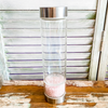 Rose Quartz Water Bottle with Tea Strainer