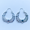 Boucles d'oreilles lotus plaqué argent