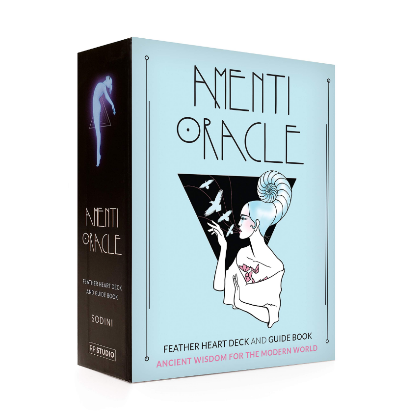 Amenti Oracle Feather Heart Deck and Guide Book - Jennifer Sodini