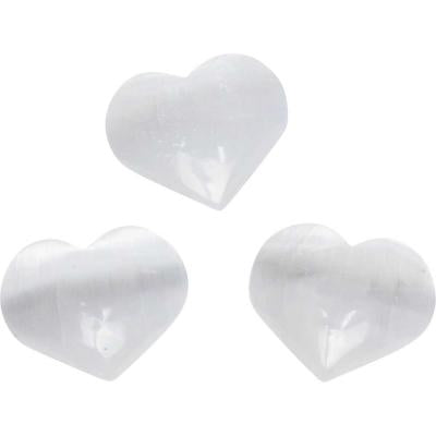 Selenite heart 0.75” - 1