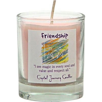 Glass Votive Friendship