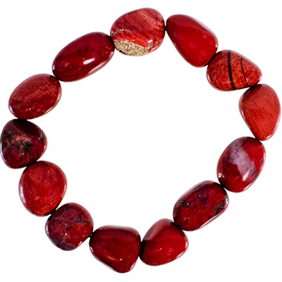 Bracelet Red Jasper Tumbled