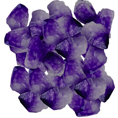 Amethyst point clusters