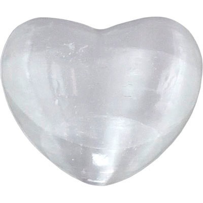 Selenite heart 2-3”