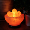 Salt lamp massage orbs