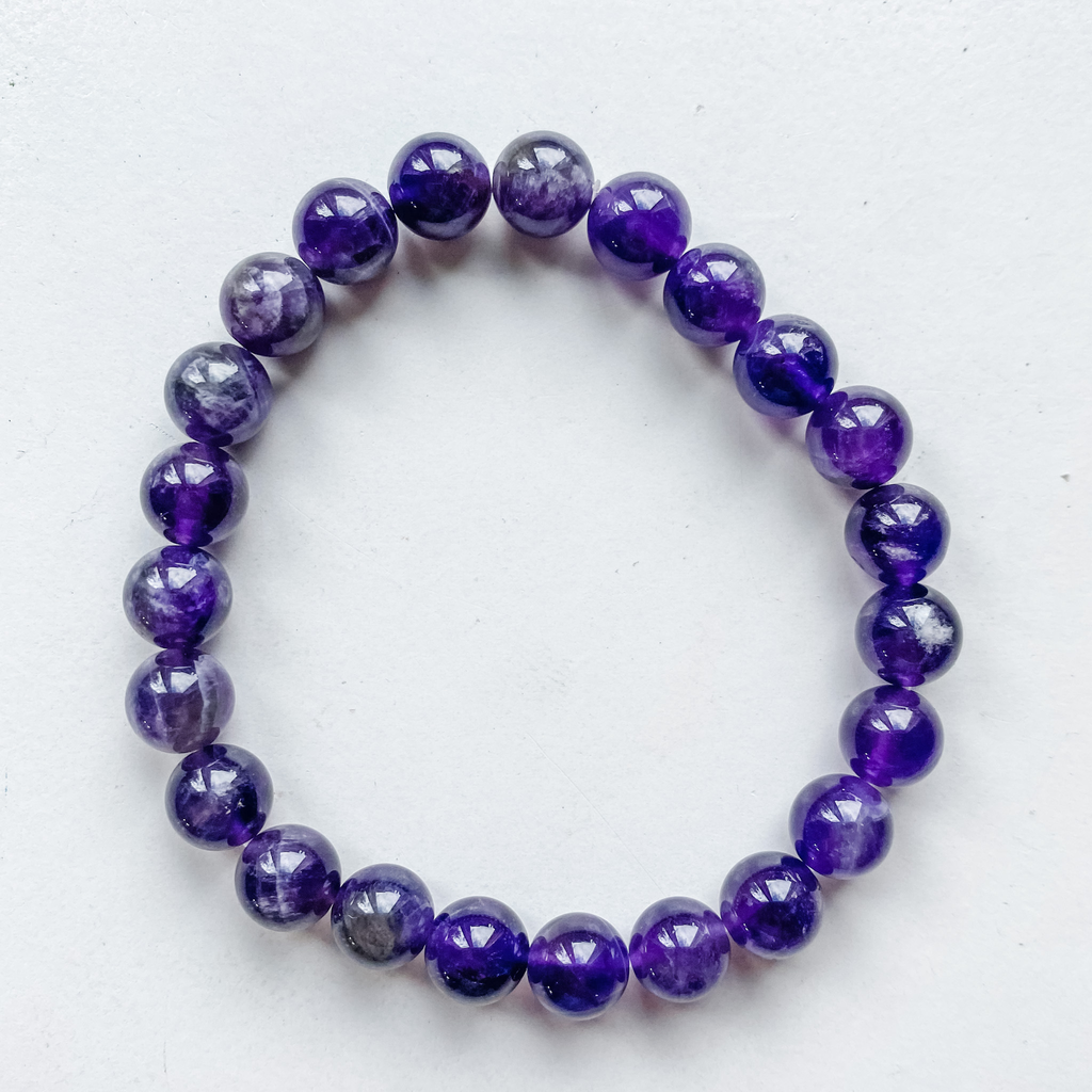 Bracelet 8mm amethyst