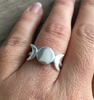 Ring triple moon sterling silver