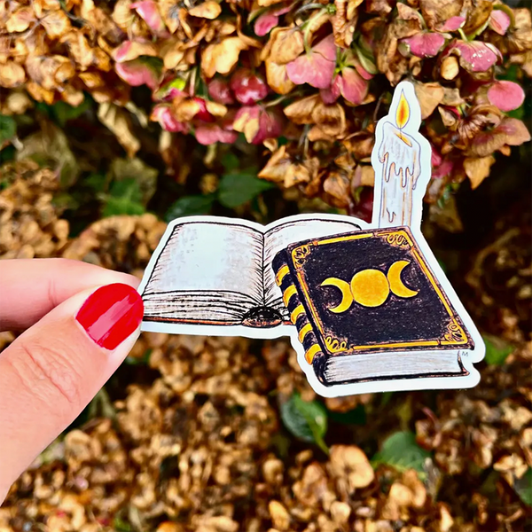 Handmade sticker - Witchy Book