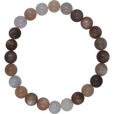 Bracelet 8mm Multi-Moonstone bead