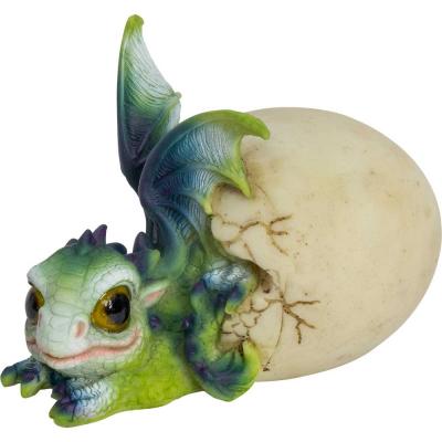 Baby Resin Dragon figurine - smiling & hatching