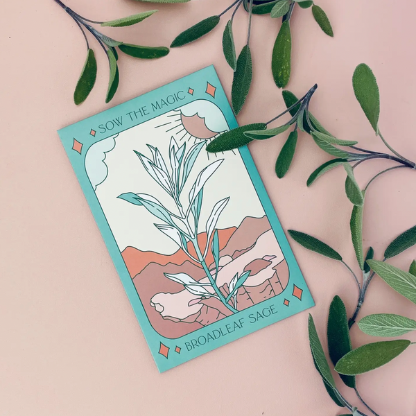 Tarot Garden + Gift Seed Packet: Broadleaf Sage