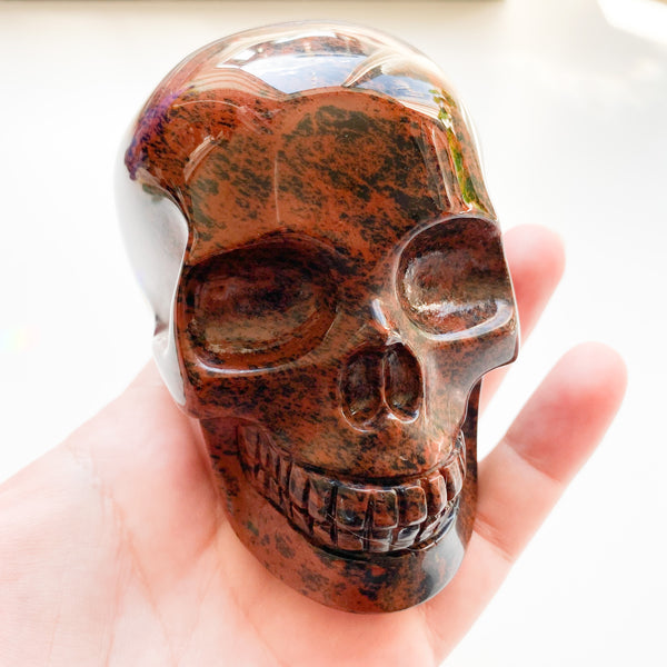 Mahogany Obsidian Skull