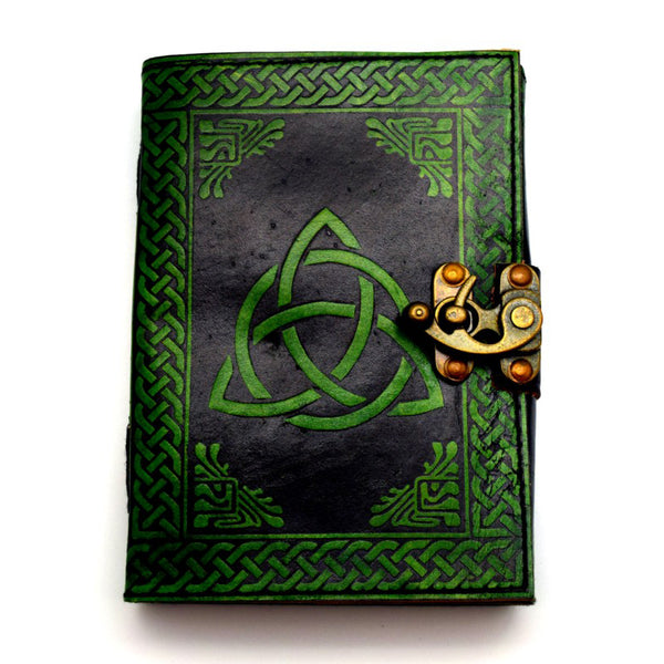 Journal Black/Green Triquerta