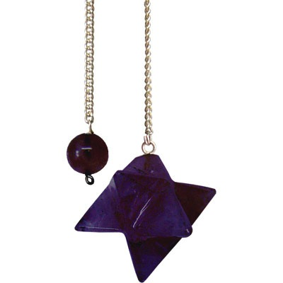 Pendulum amethyst merkaba