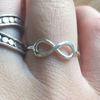 Ring infinity sterling silver