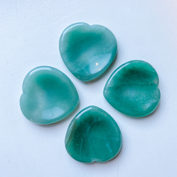 Heart Thumb Stone - Aventurine