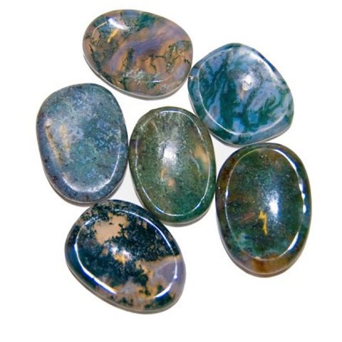 Thumb Stone - Moss Agate