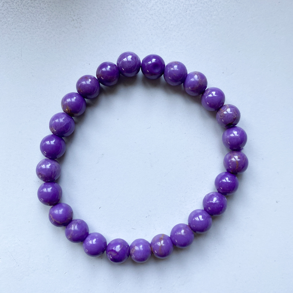 Bracelet 7mm lépidolite