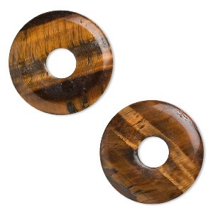 Donut/Pi disc tiger eye 30mm