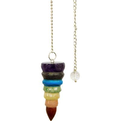 Pendulum chakra sculptured stones