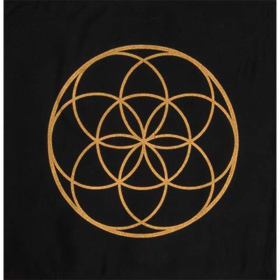 Crystal Grid cloth Seed of Life 12 x 12”